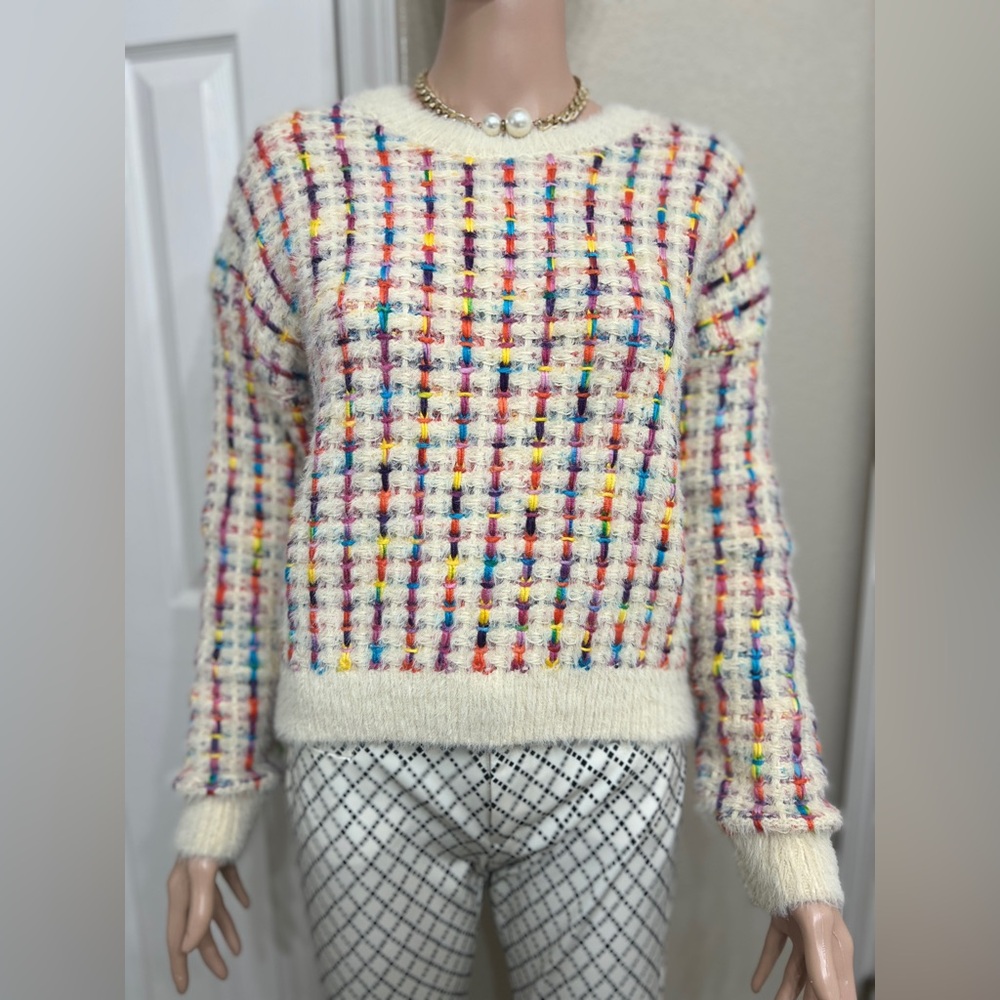 En Créme boutique multicolor sweater. Size S/M